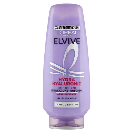 Elvive Hydra Hyaluronic Balsamo 72H Idratazione Profonda, per Capelli Disidratati, 250 ml